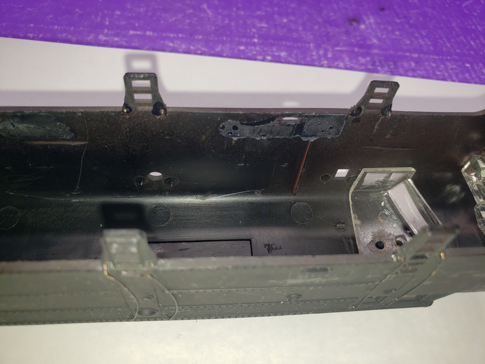 SHELL ONLY HO Scale ROCO Alco FA Diesel Locomotive SHELL ONLY UNDECORATED LENSES