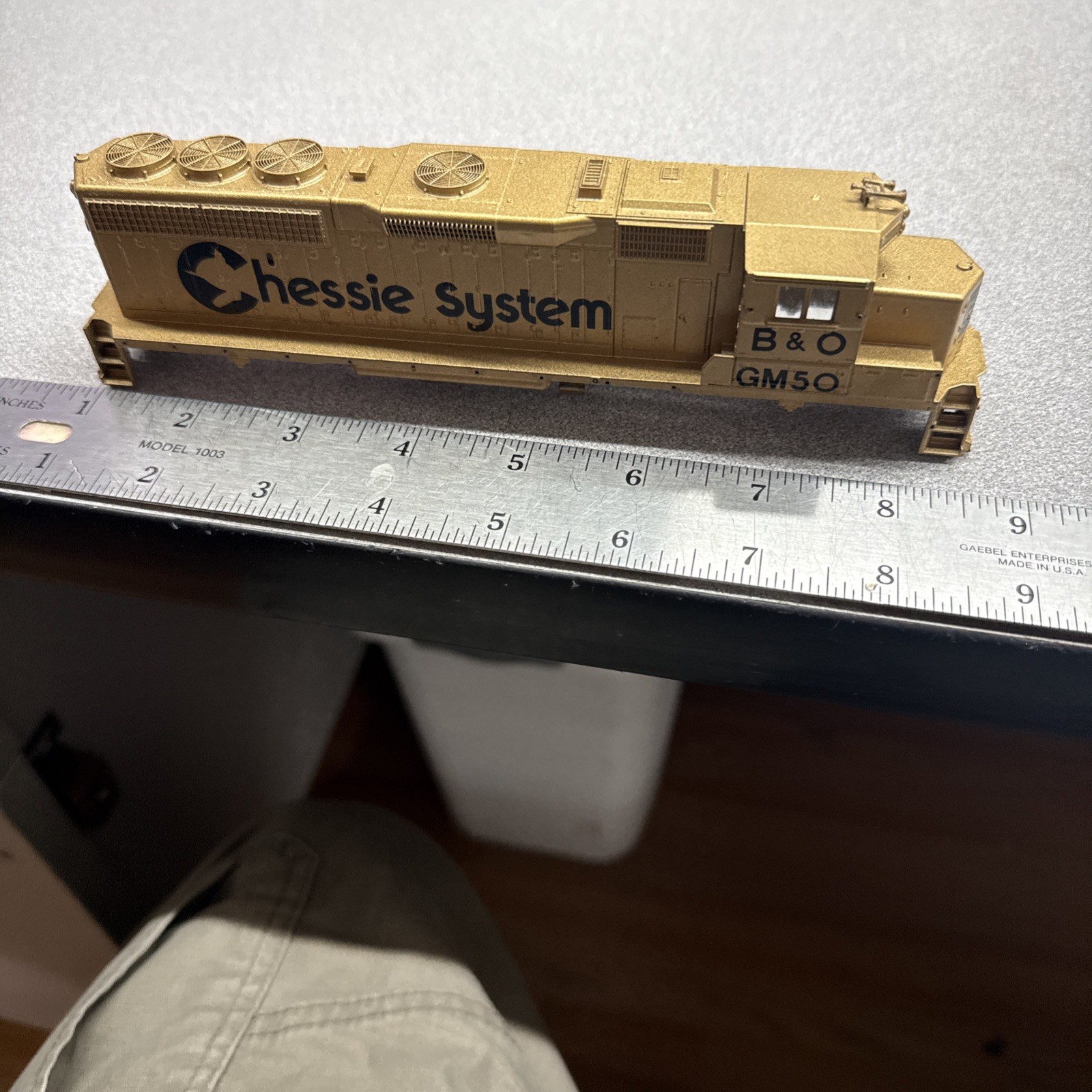 ATHEARN Shell GP40 HO B&O CHESSIE SYSTEM GM50 Special Run Gold Paint Shell Only