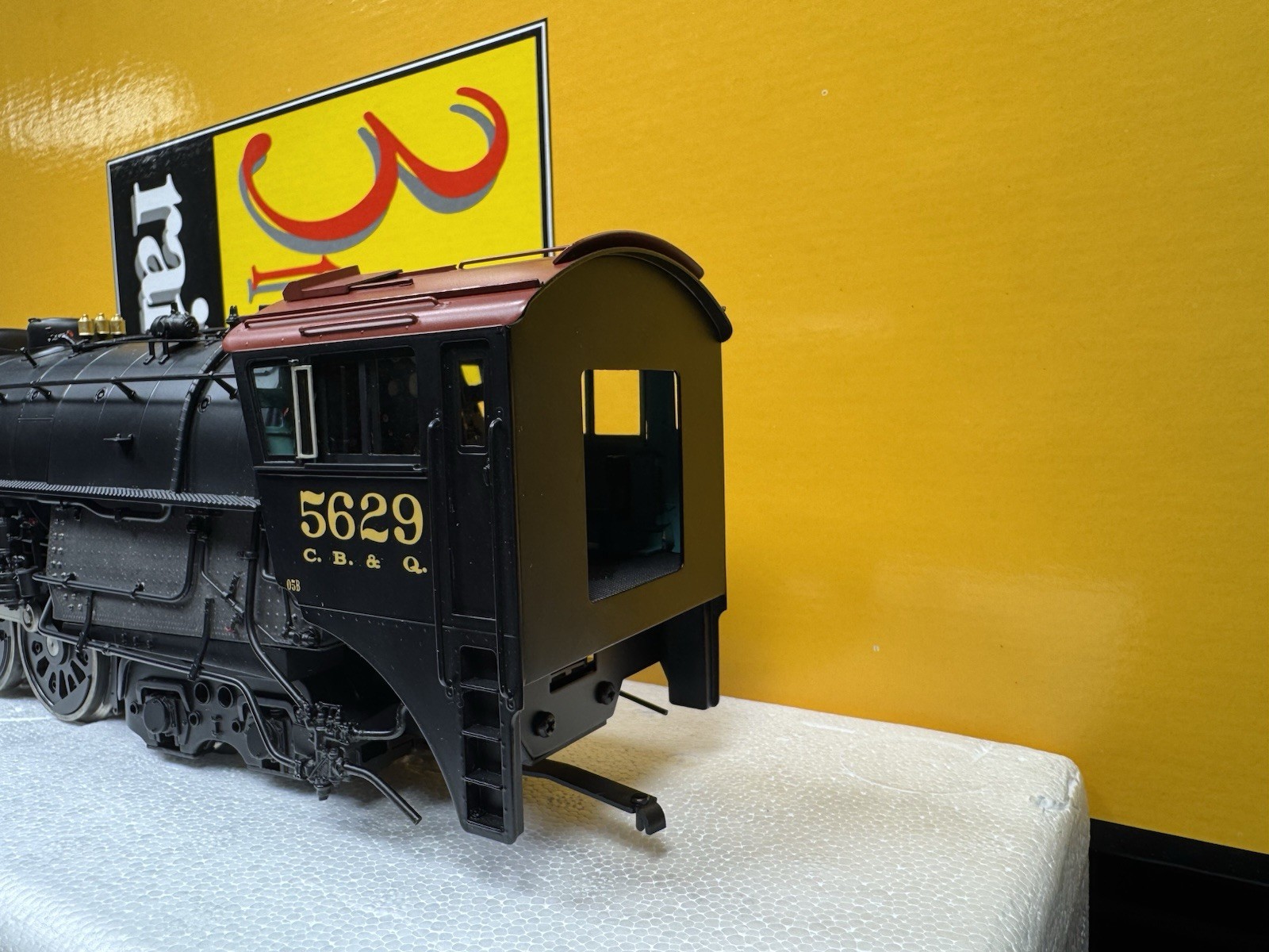 Sunset 3rd Rail 3-rail brass TMCC CB&Q O-5 4-8-4 steam engine #5629 LNIB