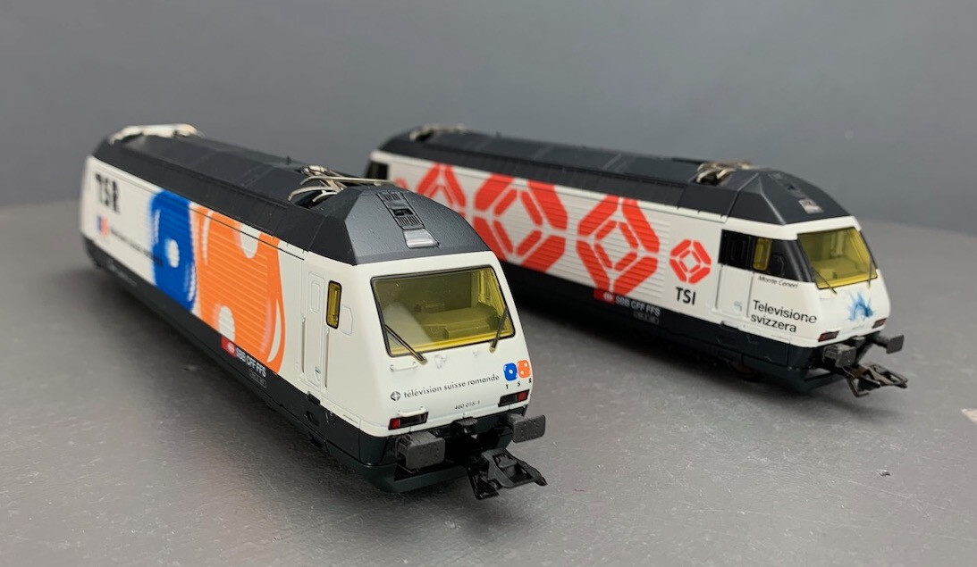 Märklin 34631 Swiss Re460 Television Electric Locomotive Only Set HO2048
