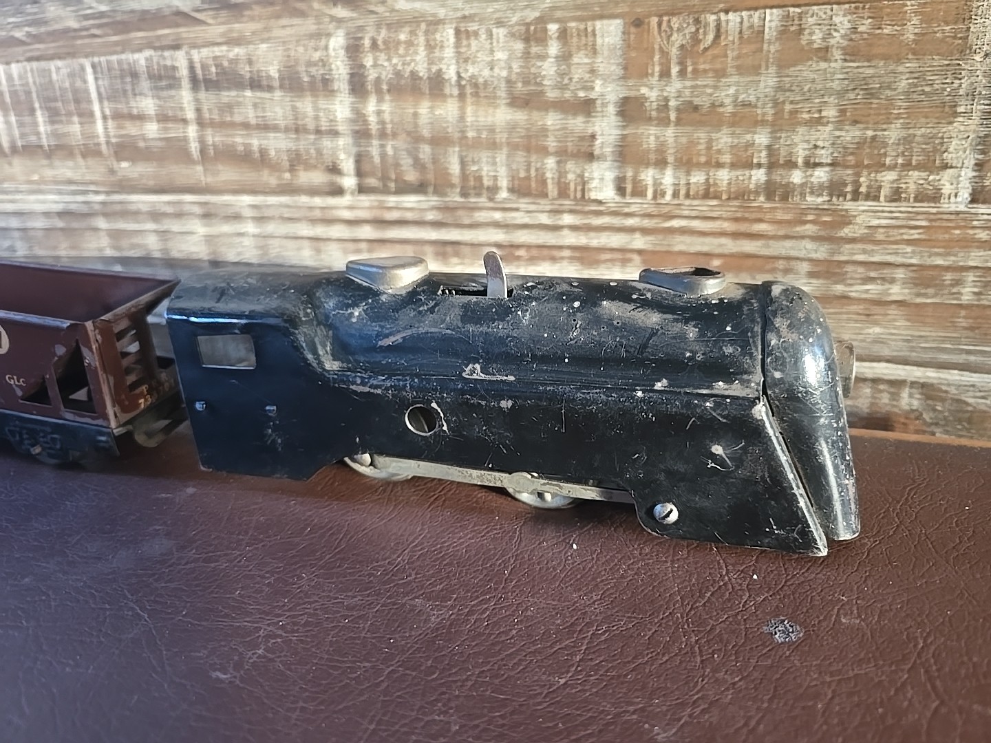 Vintage Marx Wind up locomotive O Gauge New York Central USA + 2 Cars