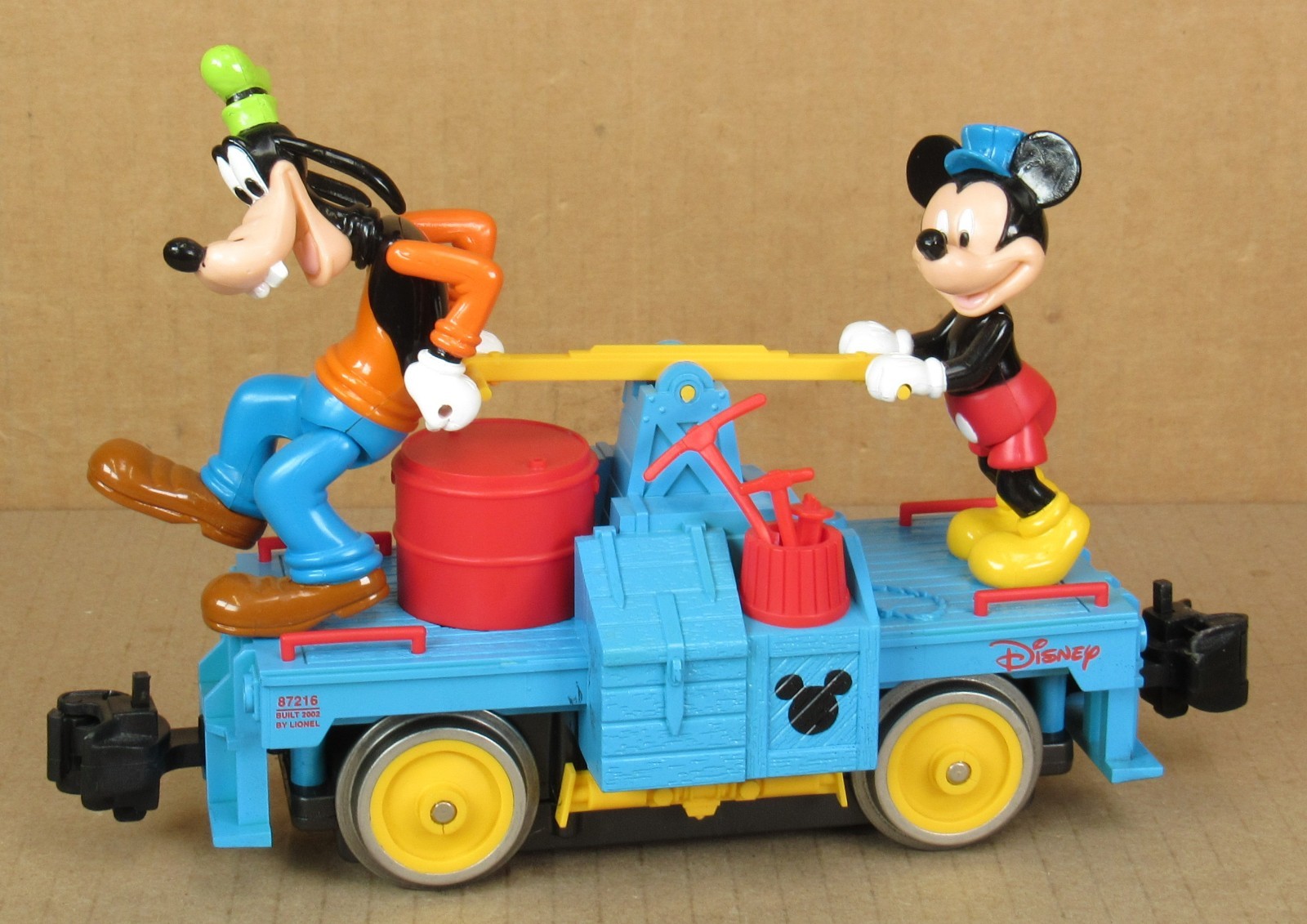 Lionel 8-87216 Disney Mickey & Goofy Handcar G-Gauge