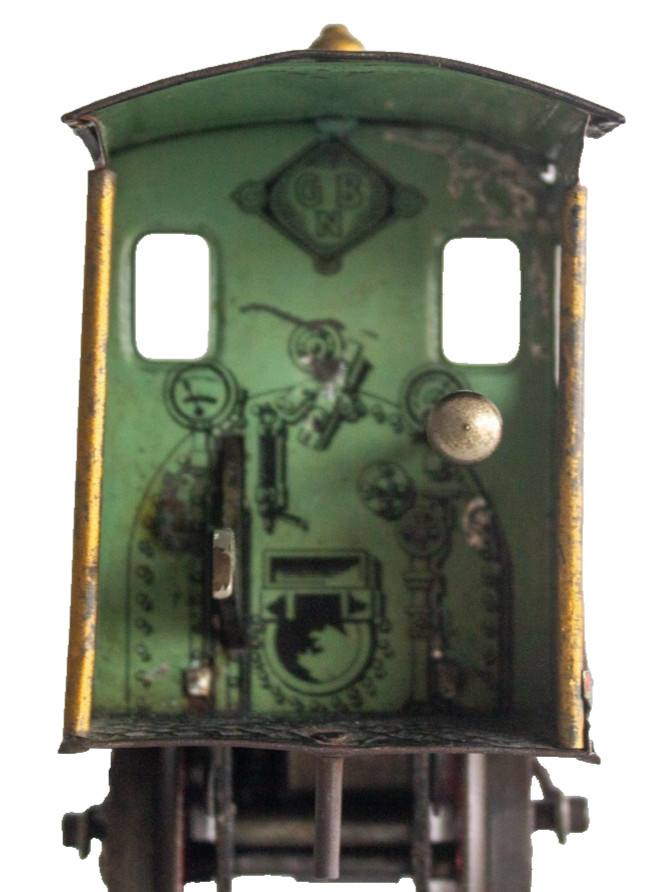 Early version 1900-1905 Bing #I-48 1-gauge Short Cab Clockwork Locomotive