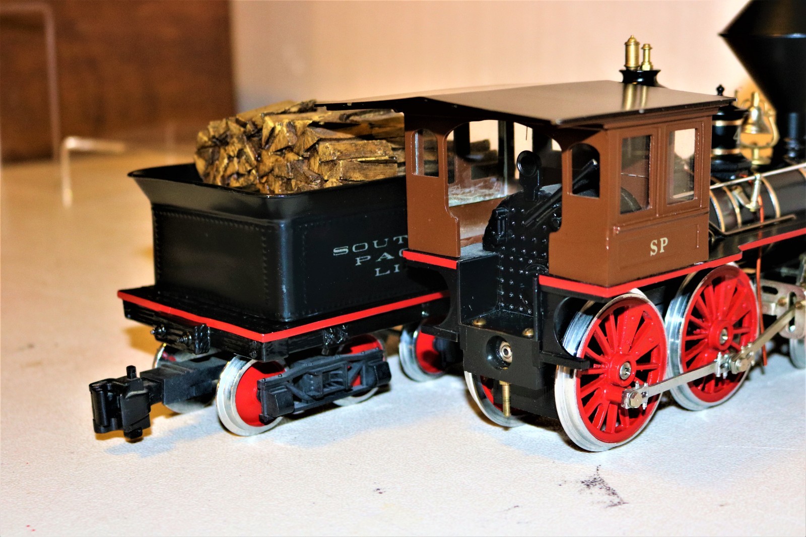 MINTISH RARE G scale Brass DELTON Southern Pacific Lines SP 4-4-0 #4 -Ser#21