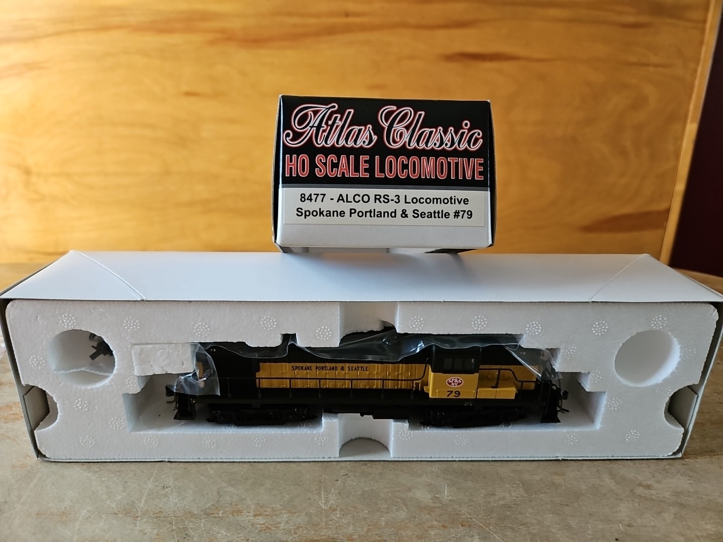 HO ATLAS 8477 ALCO RS-3 LOCOMOTIVE SPOKANE PORTLAND & SEATTLE SP&S NEW IN BOX