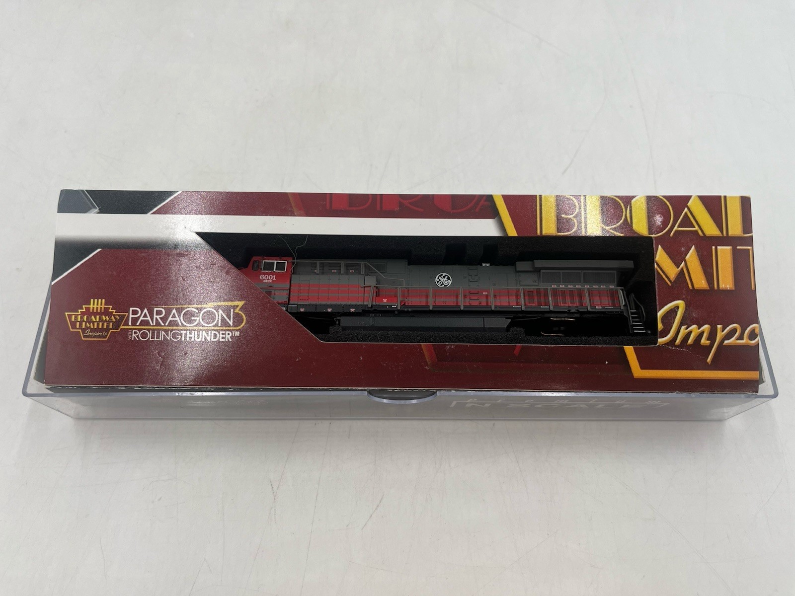 broadway limited 3749 ge ac6000 gecx 6001 parsgon 3 no wheels