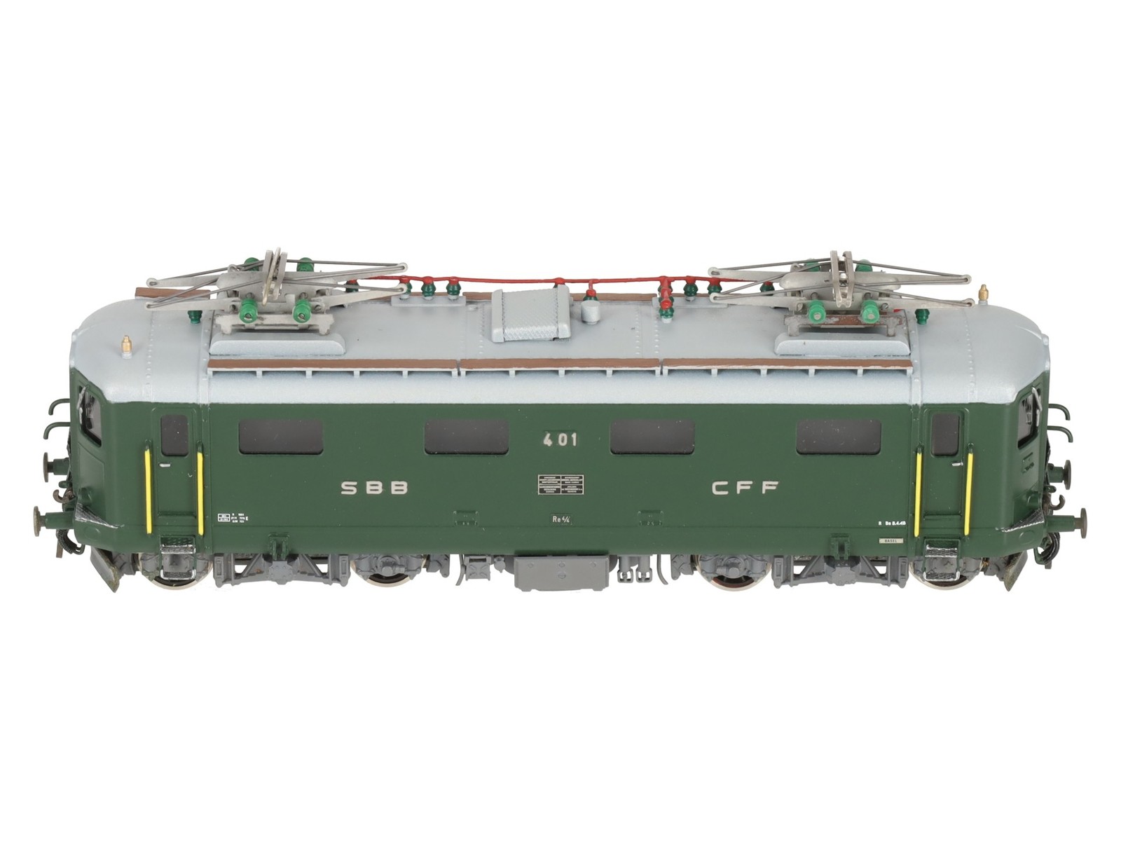 Metropolitan 736 HO Brass SBB RE 4/4 Electric Locomotive #401 LN/Box