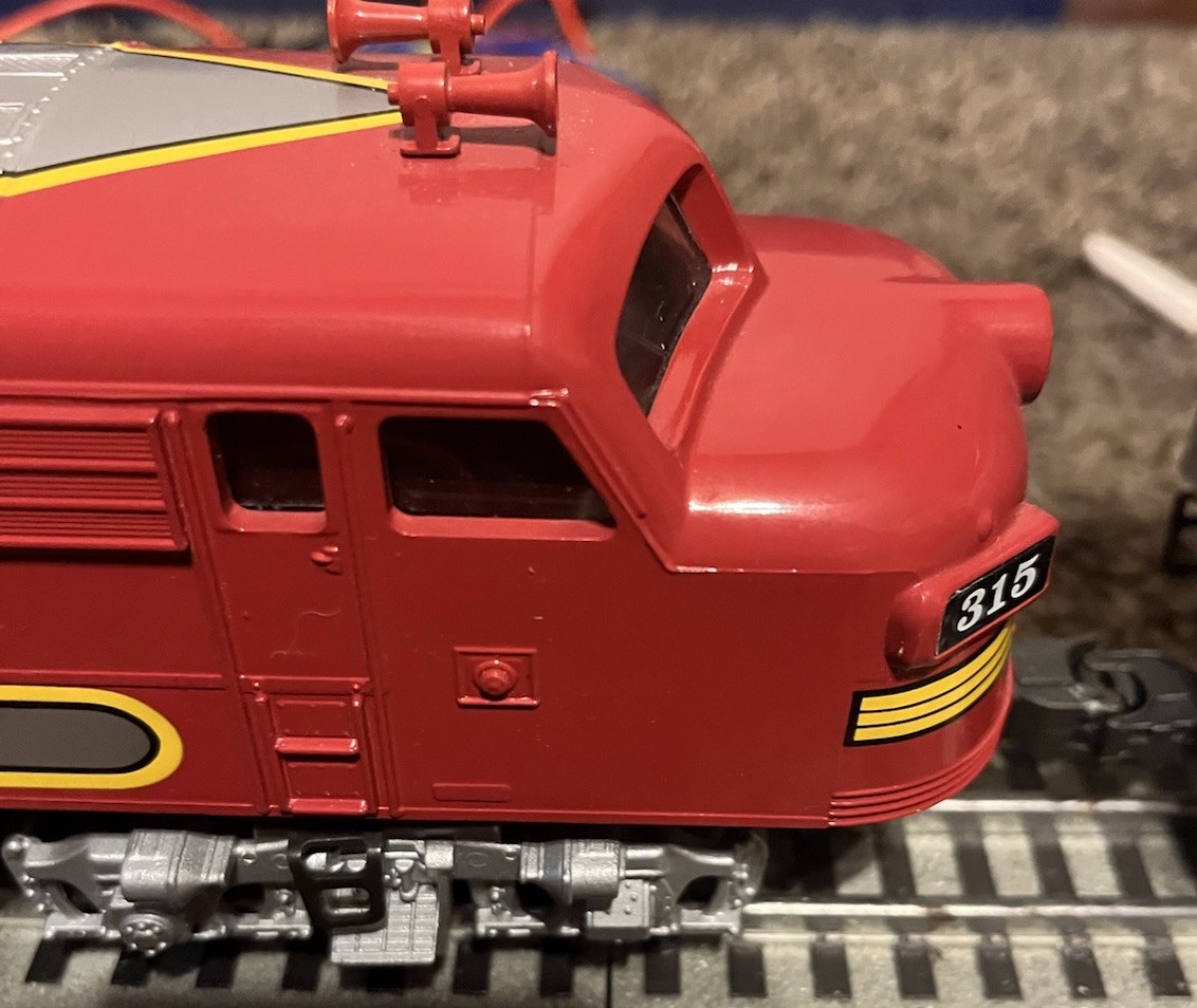 Williams O Gauge F7A-A (2 Pieces) Locomotives Santa Fe War bonnet Track Tested
