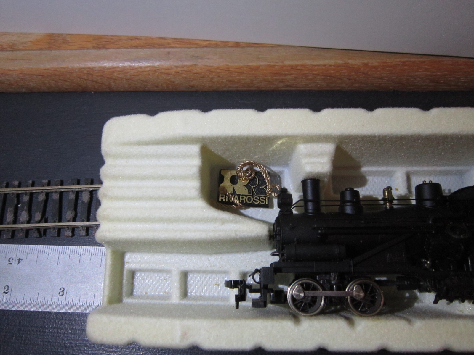 VINTAGE RIVAROSSI HO-SCALE “3 TRUCK HEISLER” LOCOMOTIVE “DEEP RIVER LOGGING” #9