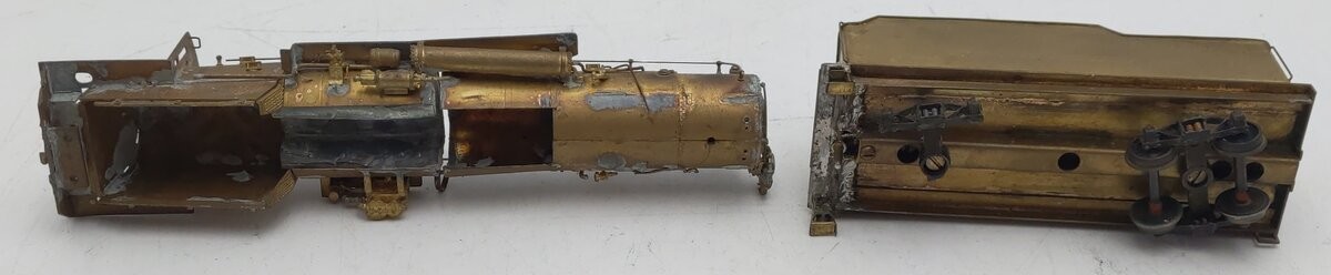 HO Scale Brass Steam Locomotive & Tender Shell