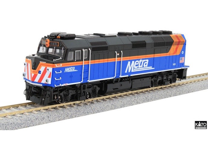 Kato 376575 HO Scale EMD F40PH with Ditchlights Chicago Metra [New Paint] #149