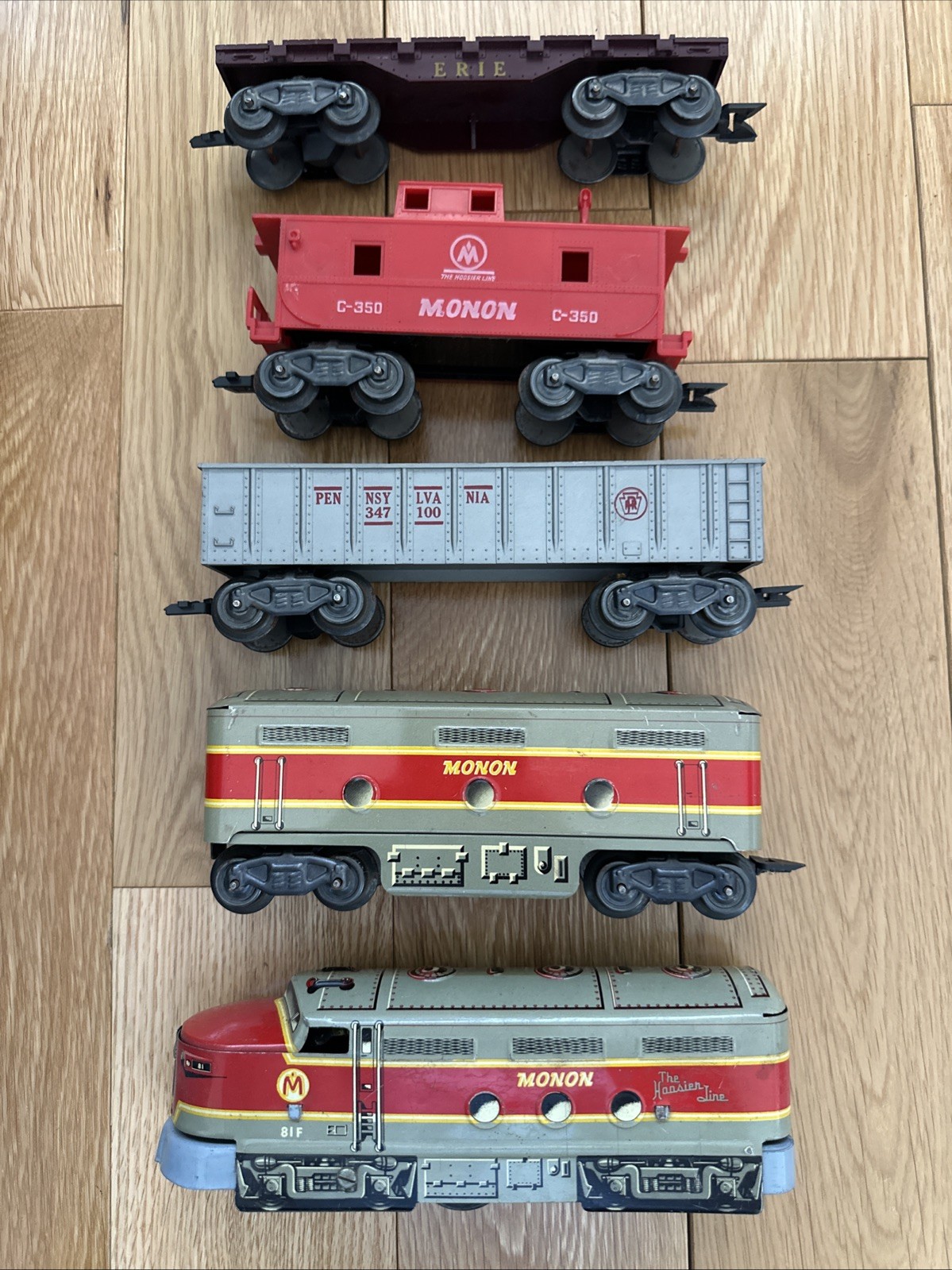 VTG 1950s Louis Marx MONON 81F Diesel Electric Train Set w/ Remote Transformer