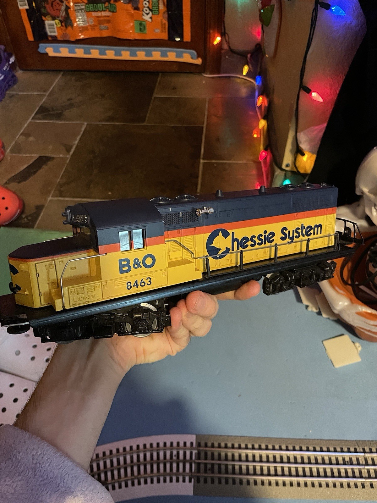 Lionel O Gauge 6-8463 Chessie System B&O GP-20 Diesel Locomotive EX Working