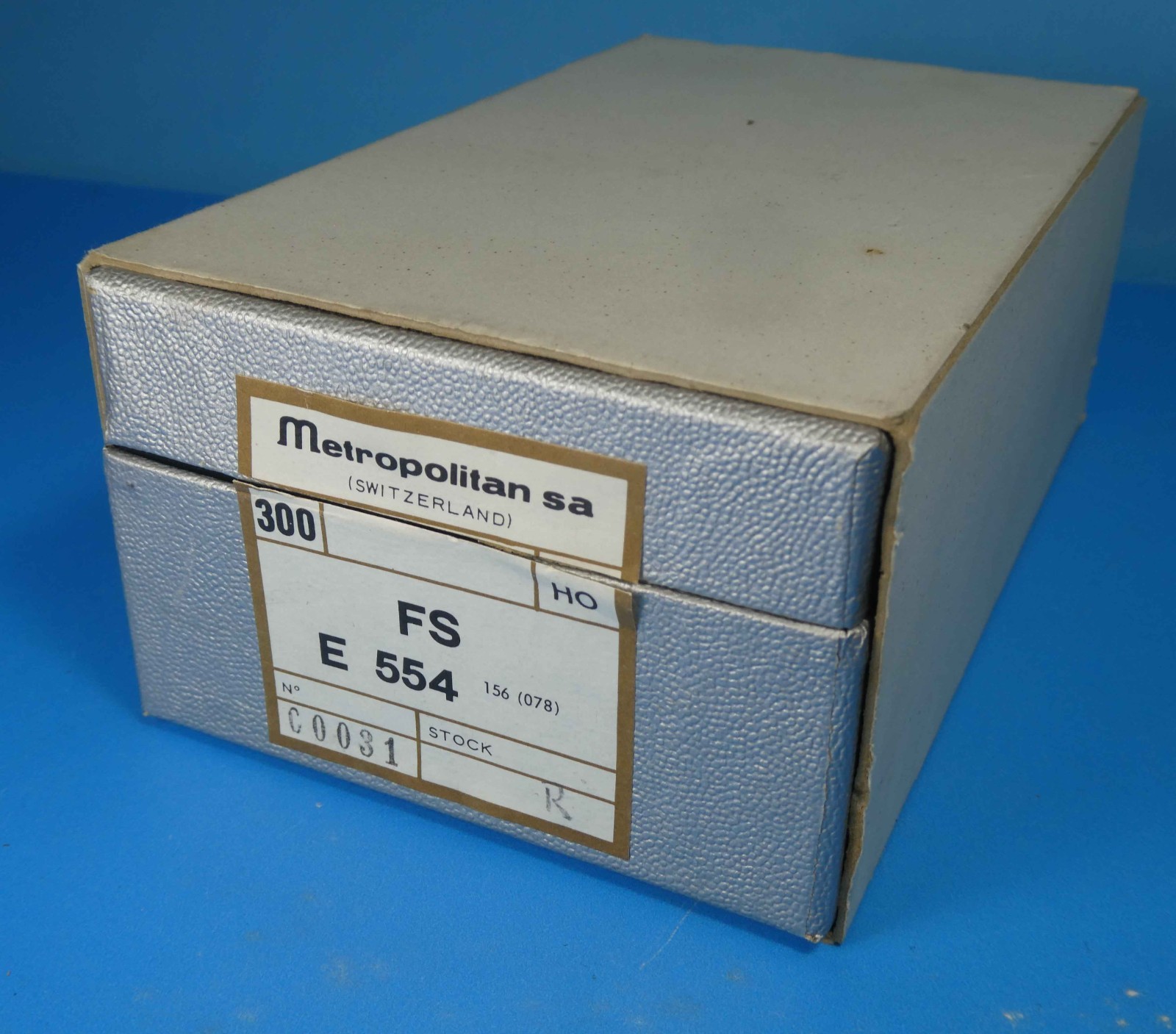 METROPOLITAN FS E554 3-PHASE (TRIFASE) ELECTRIC LOCOMOTIVE-HO 2R 1974 BRASS OB