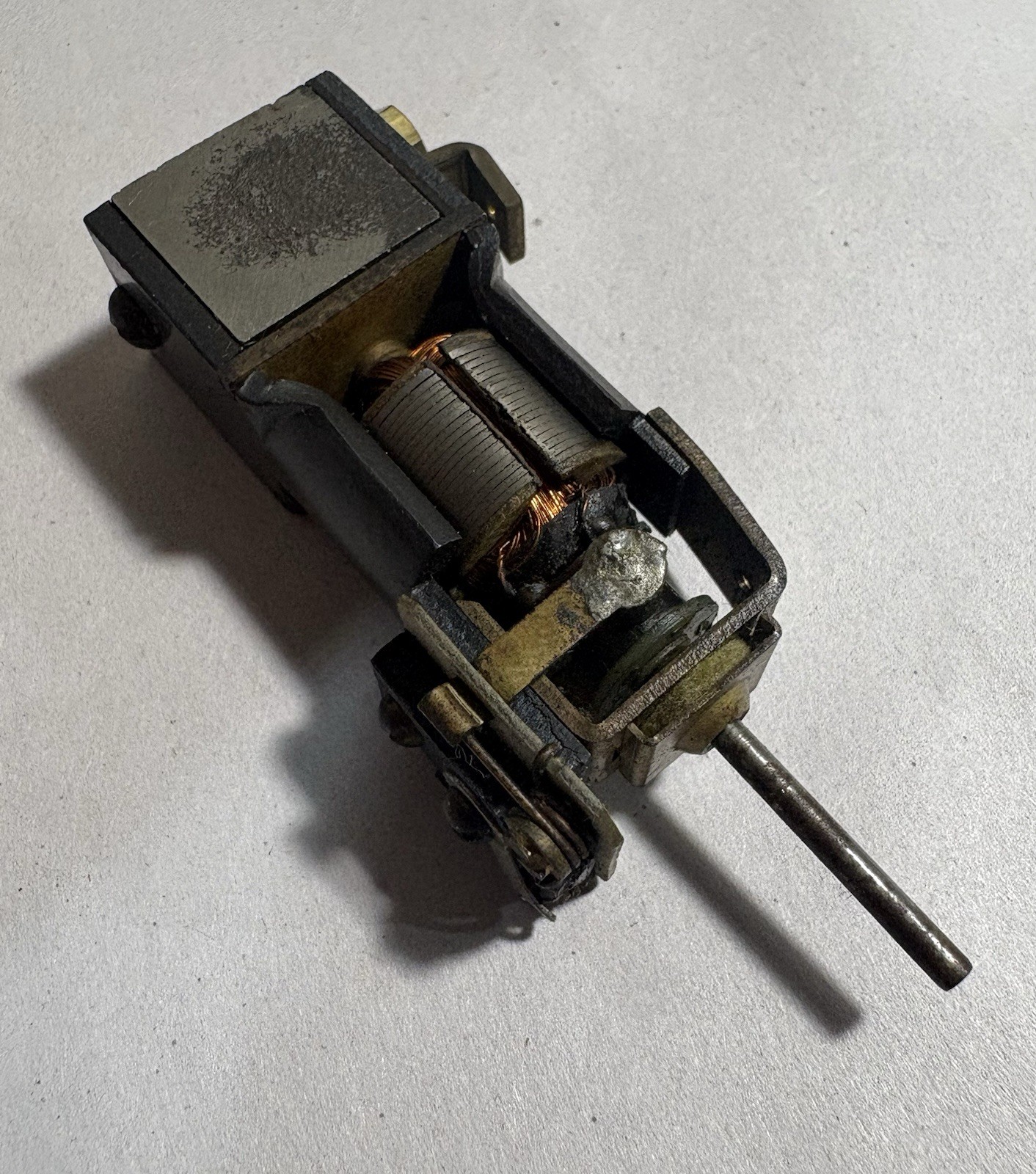 Vintage KTM Japan O Scale Brass Locomotive Heavy Duty Per-Mag 7-Pole DC Motor