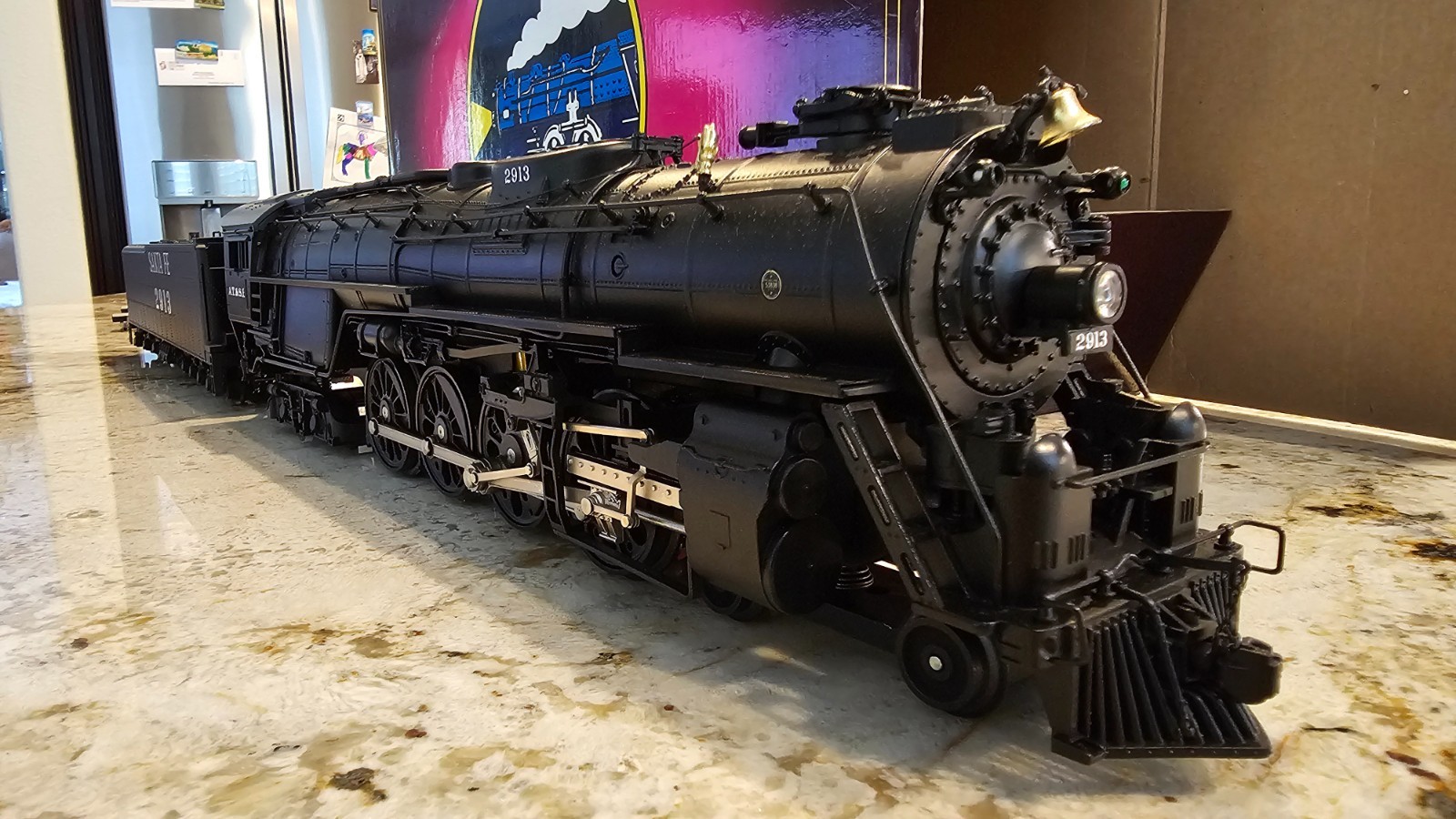 MTH AT&SF Santa Fe 4-8-4 Northern 2913 20-3080-1 3-Rail Excellent!