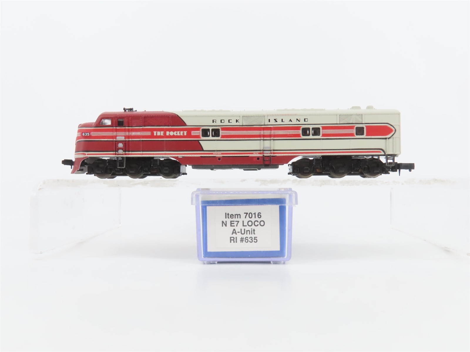 N Scale Life-Like 7016 RI Rock Island “Rocket” EMD E7A Diesel Locomotive #635