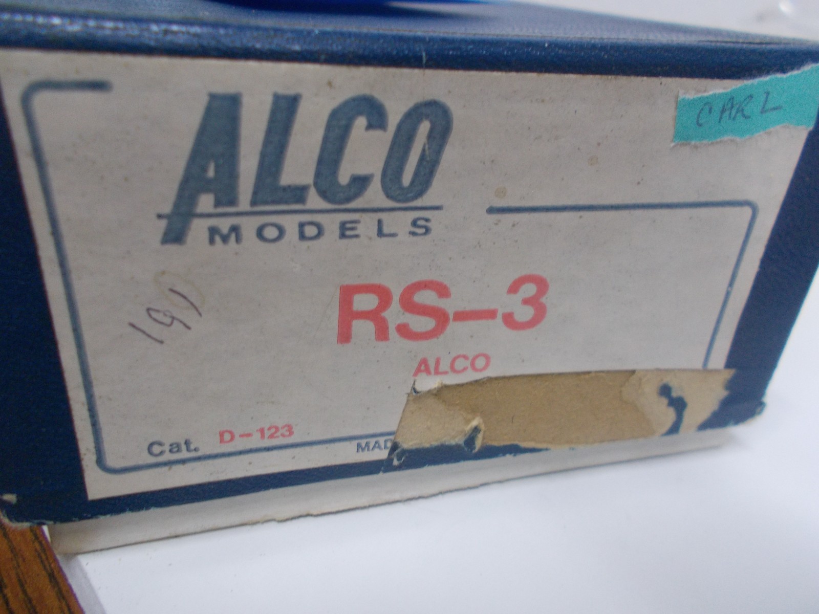 ALCO # D-123 ~BRASS~PENNSYLVANIA RS-3 LOCOMOTIVE # 8604 ~RUNS GOOD~READ~HO SCALE