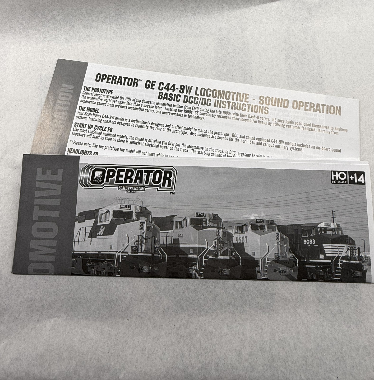 ScaleTrains HO GE C44-9W CNW #8671 DCC/Sound/NIB, “Tested”!!!