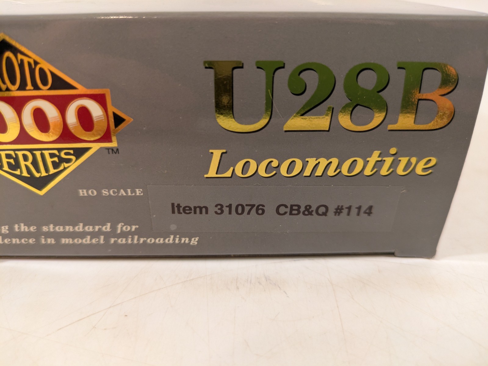 HO GE U28B CB&Q Chicago Burlington & Quincy DCC Ready NIB NOS # 31076