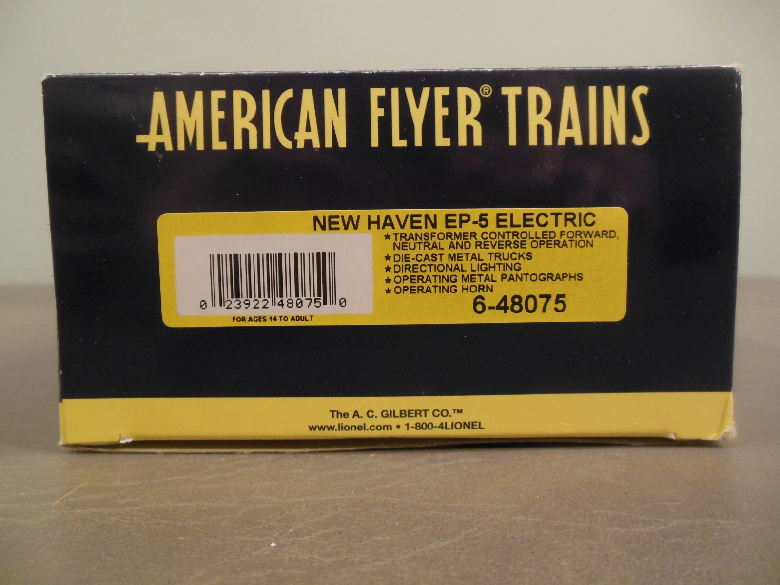 S Gauge American Flyer 6-48075 New Haven 378 EP-5 Electric Locomotive
