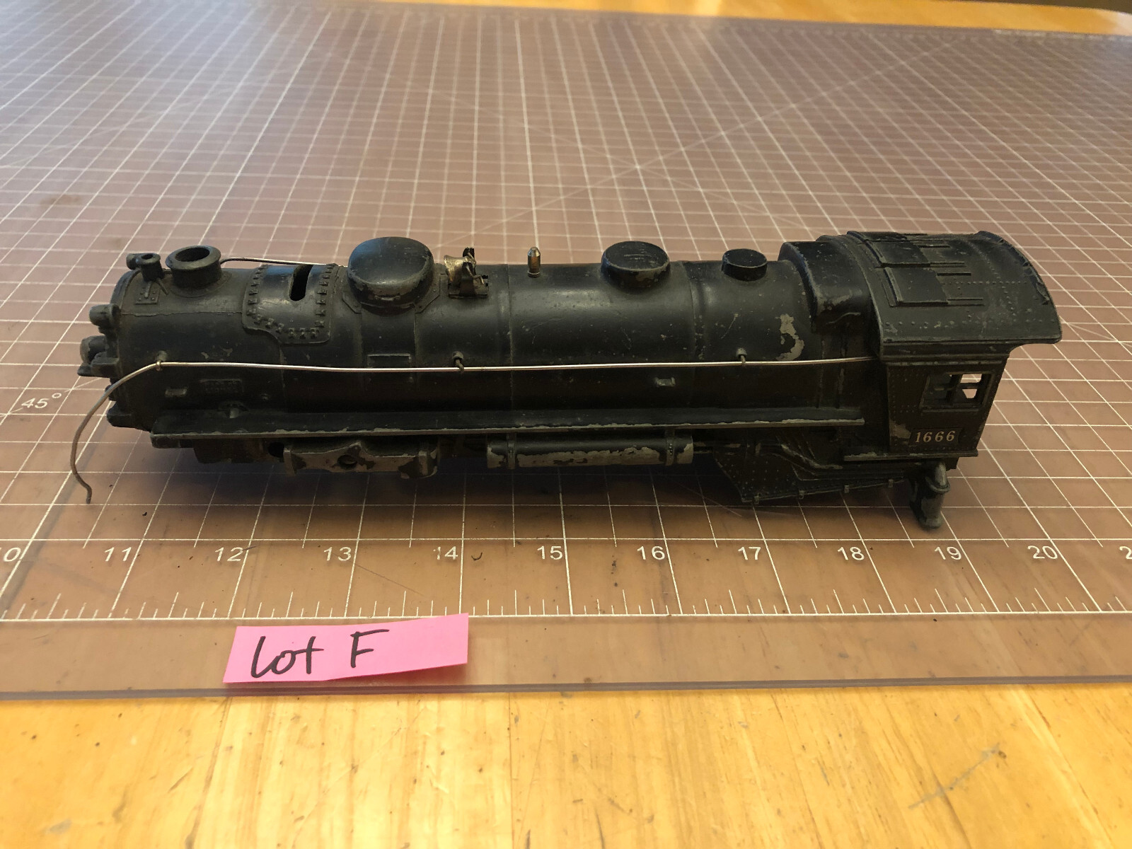 Lionel O Train Die Cast Metal 1666 Steam Locomotive Engine SHELL ONLY Part Lot F
