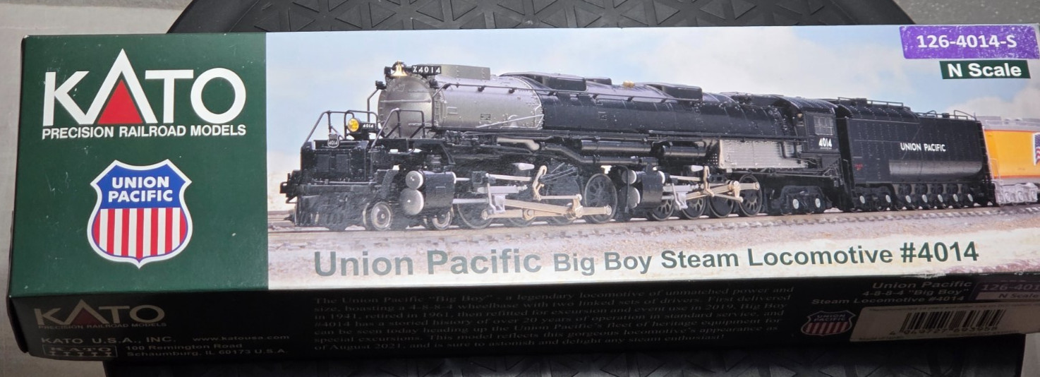 KATO 126-4014-S N SCALE UNION PACIFIC BIG BOY Steam Locomotive