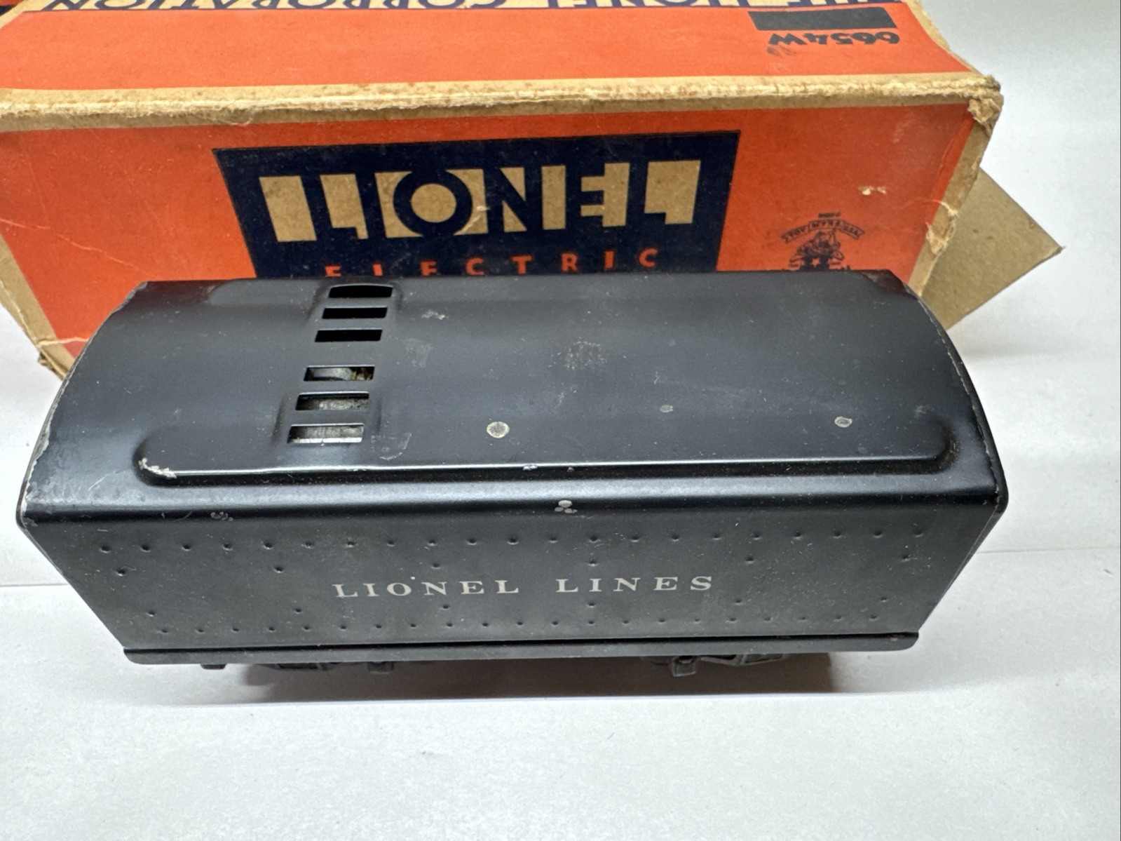 Lionel Postwar 1655 Locomotive w/6654W Tender & Overstamped Boxes