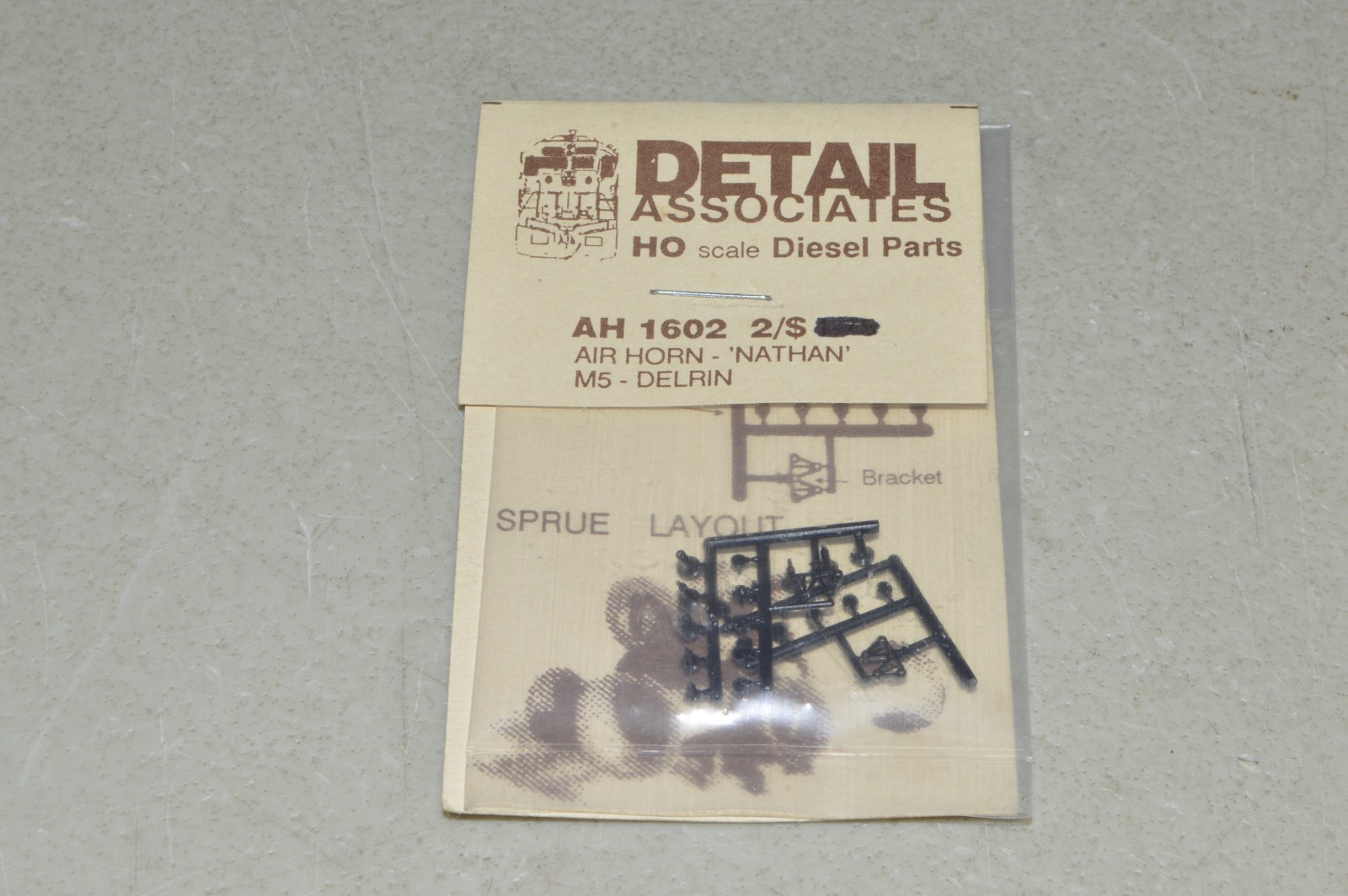HO scale locomotive PARTS Detail Associates AH 1602 air horn Nathan M5 kit (2)