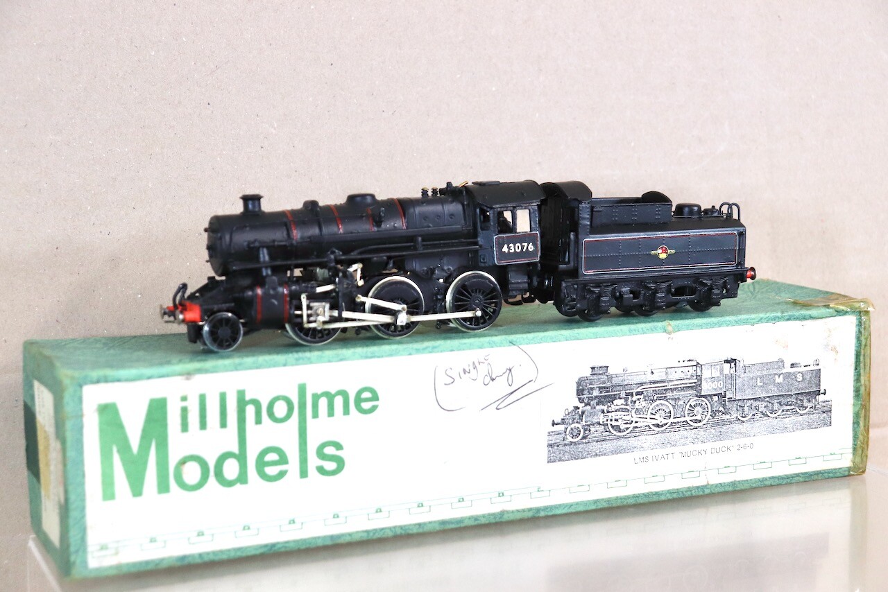 MILLHOLM MODELS KIT BUILT BR 2-6-0 IVATT CLASS 4F MUCKY DUCK LOCOMOTIVE 43076 nx