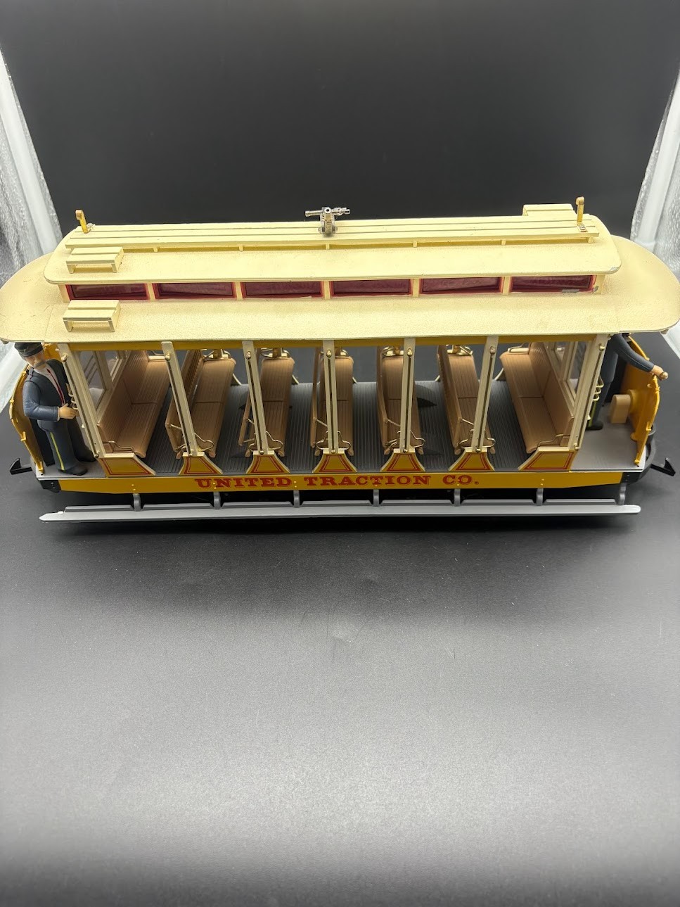 Bachmann 93938 G Scale United Traction Co Motorized Open Street Car – Poor Condi