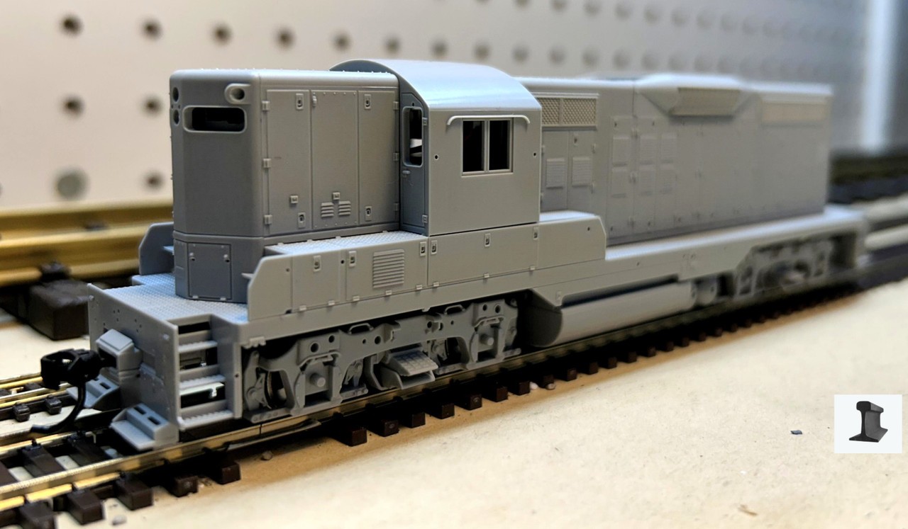 Walthers Proto HO Scale ~ EMD GP9 Phase II ~ Undecorated ~ DCC Sound ~ 920-42726