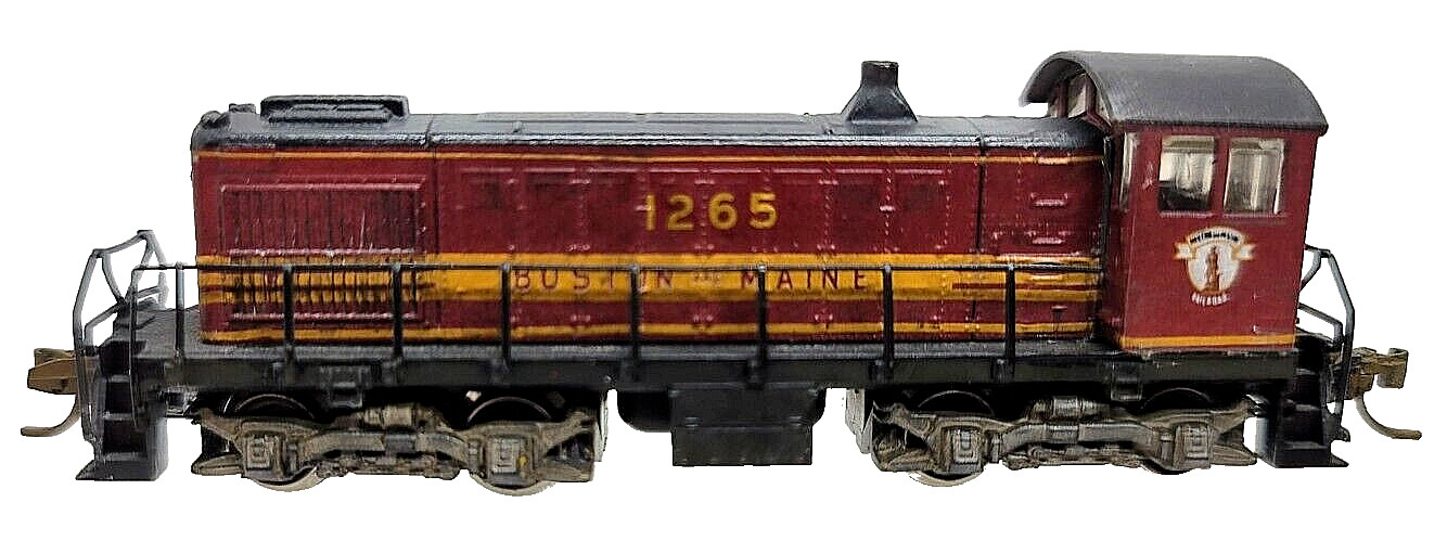 N 9mm Arnold 5024 Alco S-2 Diesel loco Boston & Maine #1265 (Tested) knuc cplrs