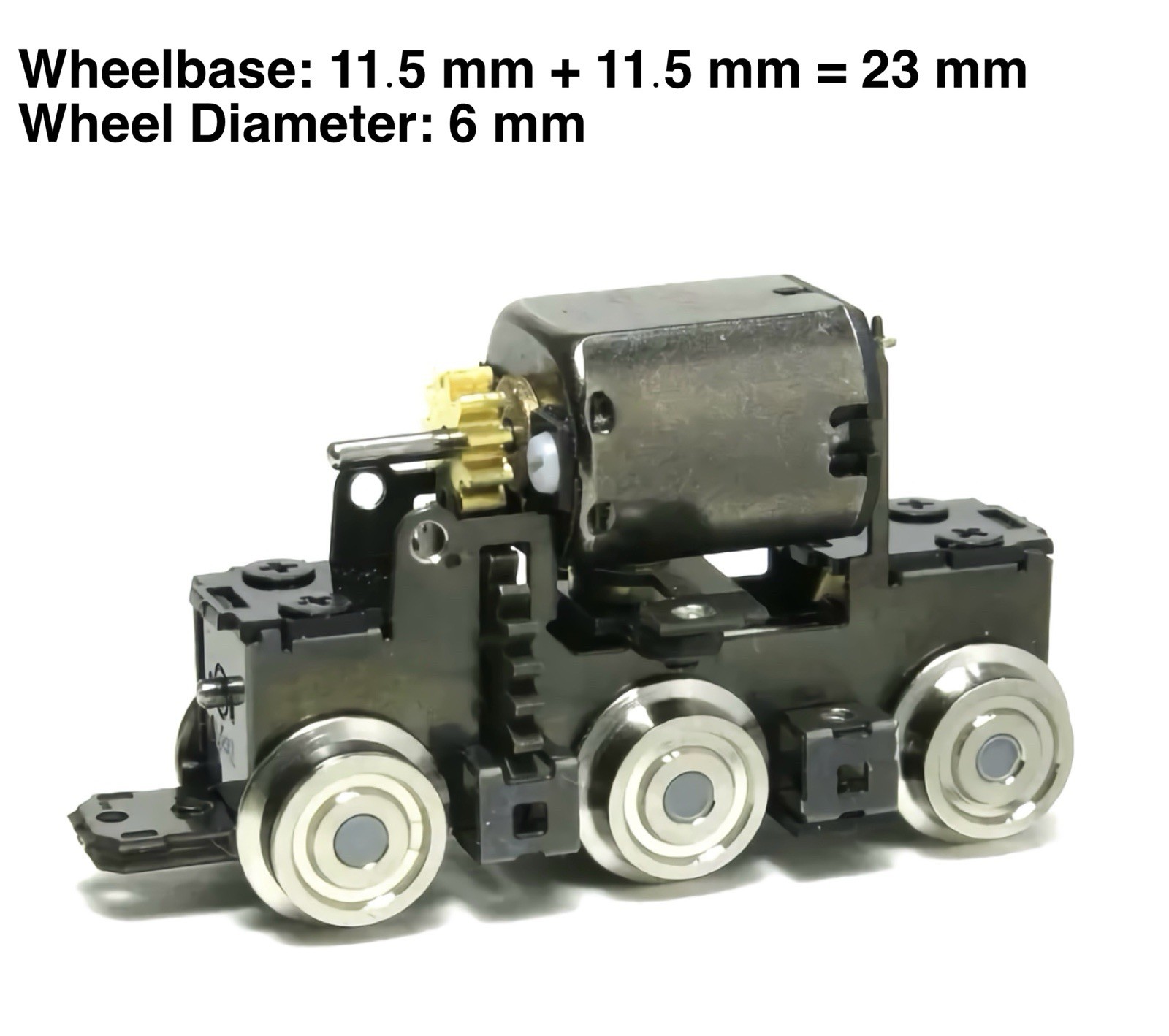 N/HOn30/HOe/009/O9 Scale Aru-Model 0-6-0 Locomotive Power Drive Chassis D6mm