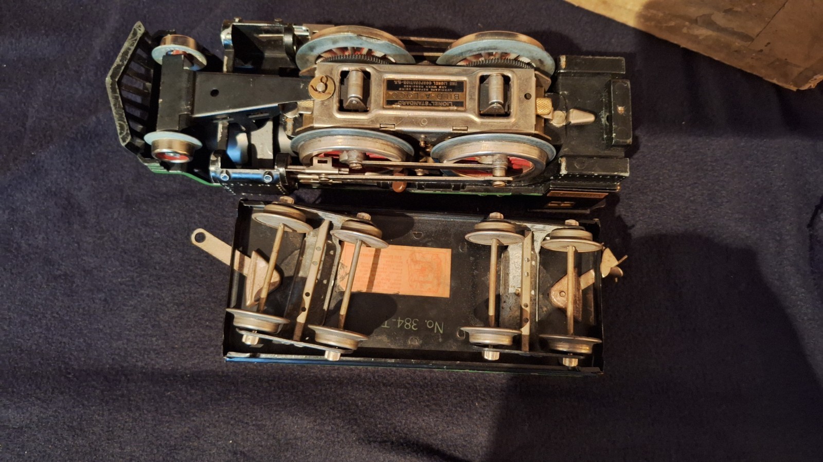 Prewar Lionel Standard Gauge Outfit # 362 384 384t 309 312 Wine w/ Some OBs 1931