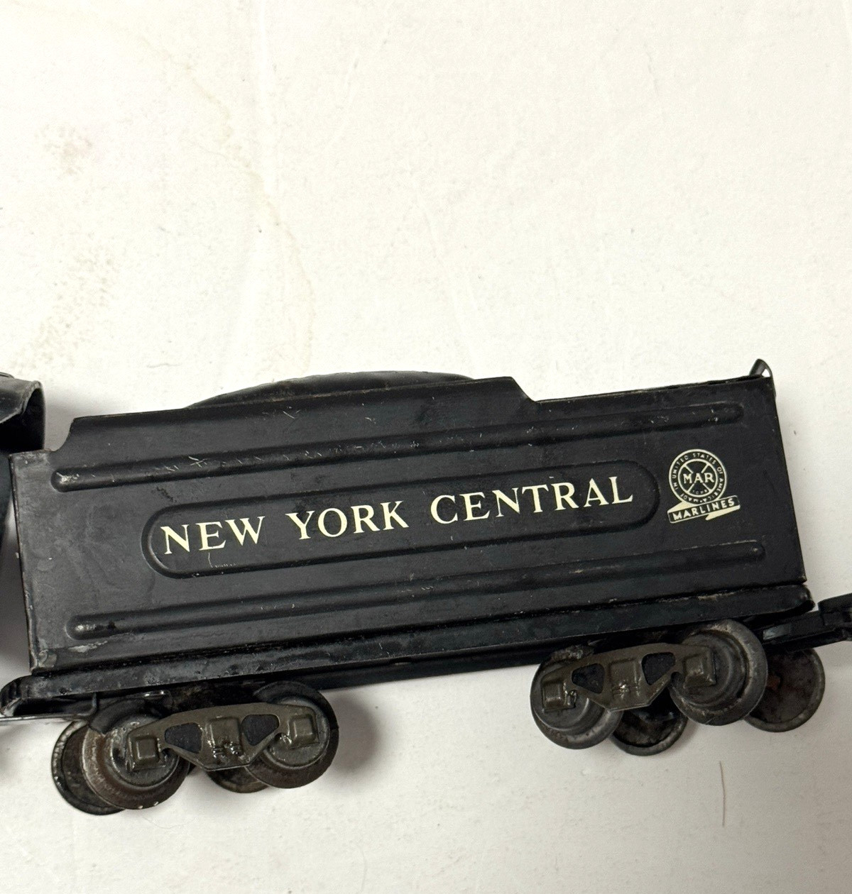 Marx 1950s 999 Locomotive and New York Central Tender train antique O gauge