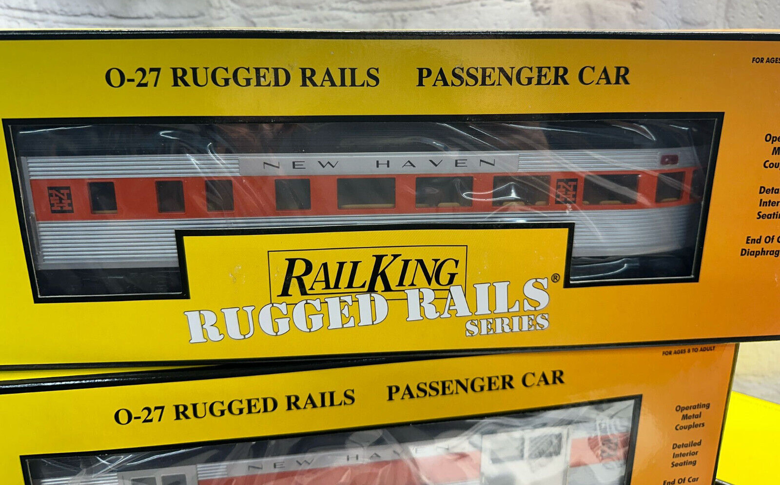 Rail King F3 MTH O-27 Diesel Rugged Rails Set F3 New Haven R-T-R 30-4115-1 Read