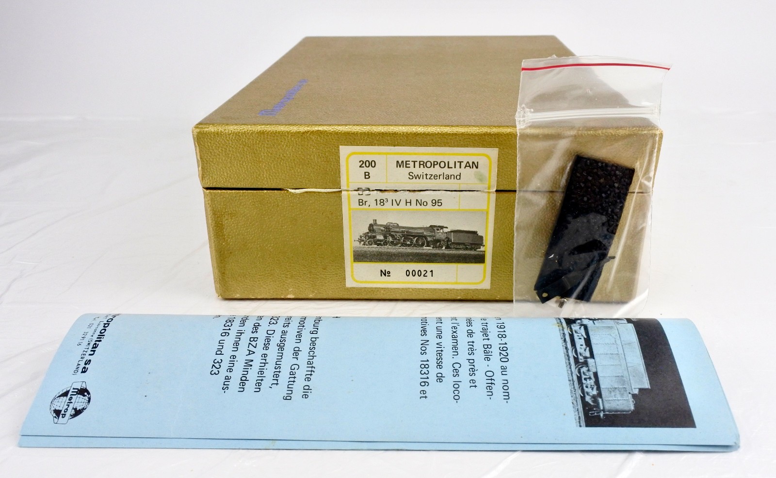 METROPOLITAN HO SCALE 200B BRASS DB Br 183 IV H 4-6-2 STEAM ENGINE #18 323