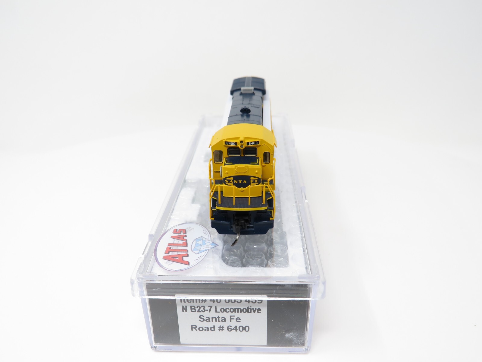 Atlas N 40005459 DCC ESU LokSound Santa Fe Warbonnet GE B23-7 Diesel Locomotive