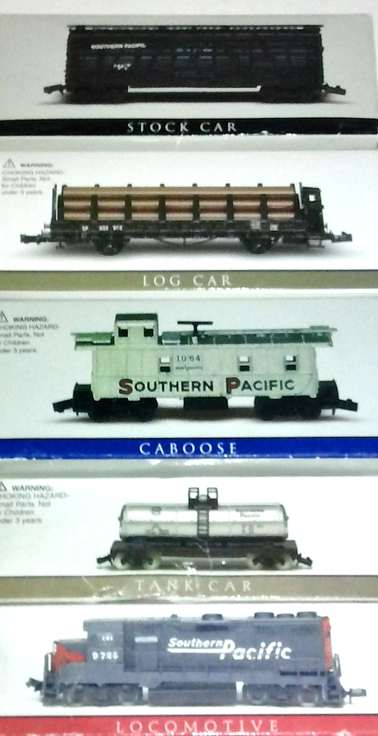 NEW High Speed Metal Products N-Scale Southern Pacific Set of 5 (Inc Engine)
