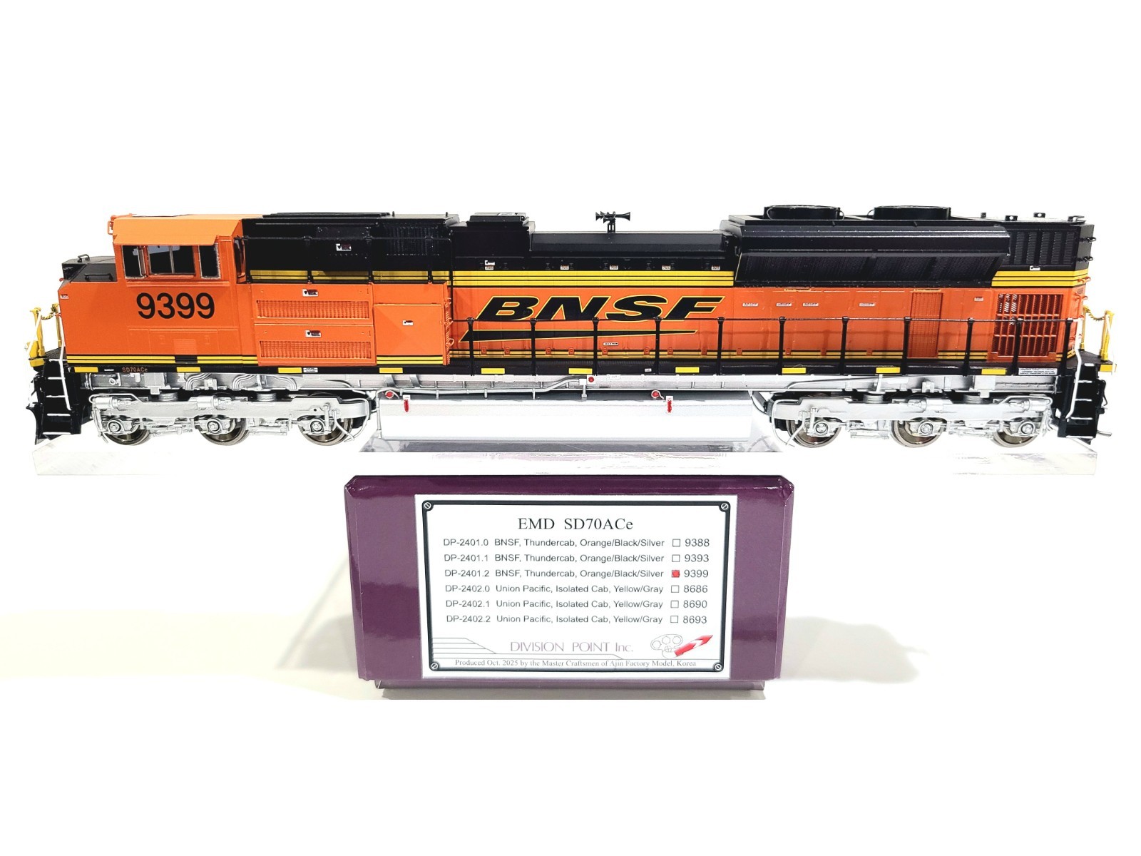 Division Point BNSF SD70ACe Burlington Northern SF #9399 HO Brass DP-2401.2 DCC