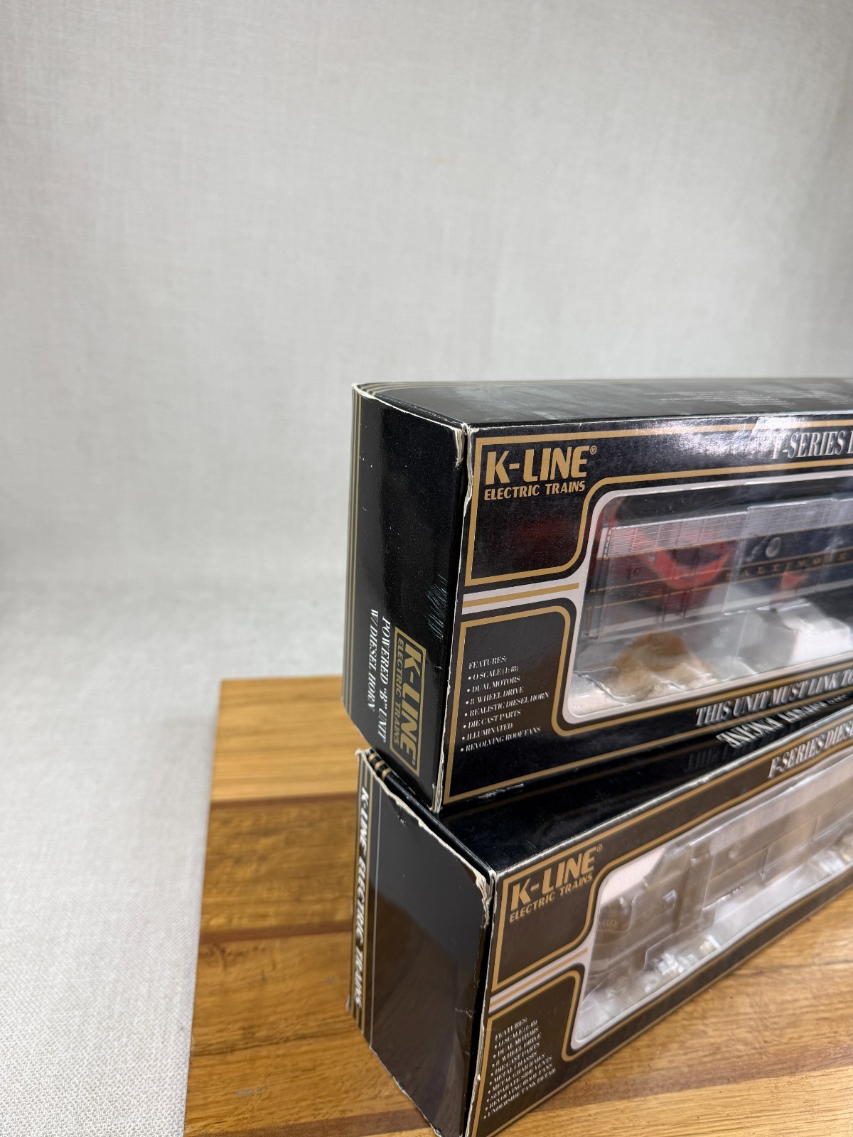 K-LINE B&O O Scale F7 A+B Powered Unit Diesel Locomotive Engine DL K25102 -4560