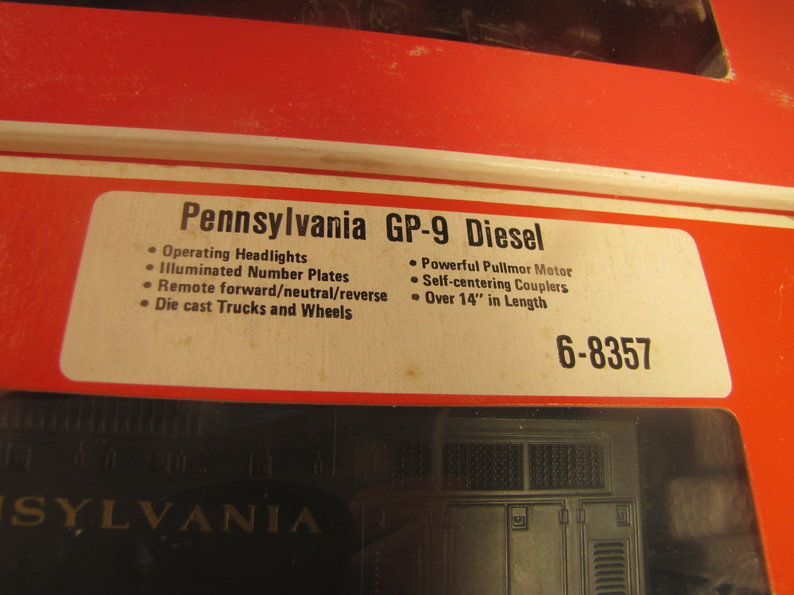 Lionel 6-8357 and 8358 Pennsylvania GP9 Diesel and Dummy in original boxes