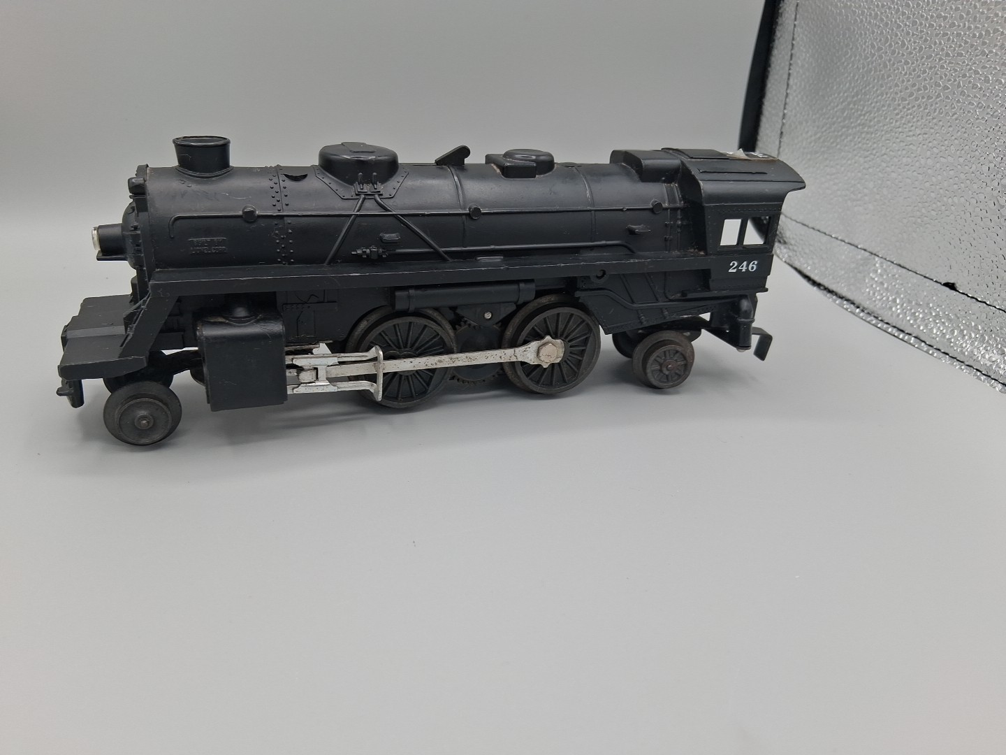 Cast Metal Scout Team Lionel #246 Columbia 2-4-2 Steam Locomotive Train Engine