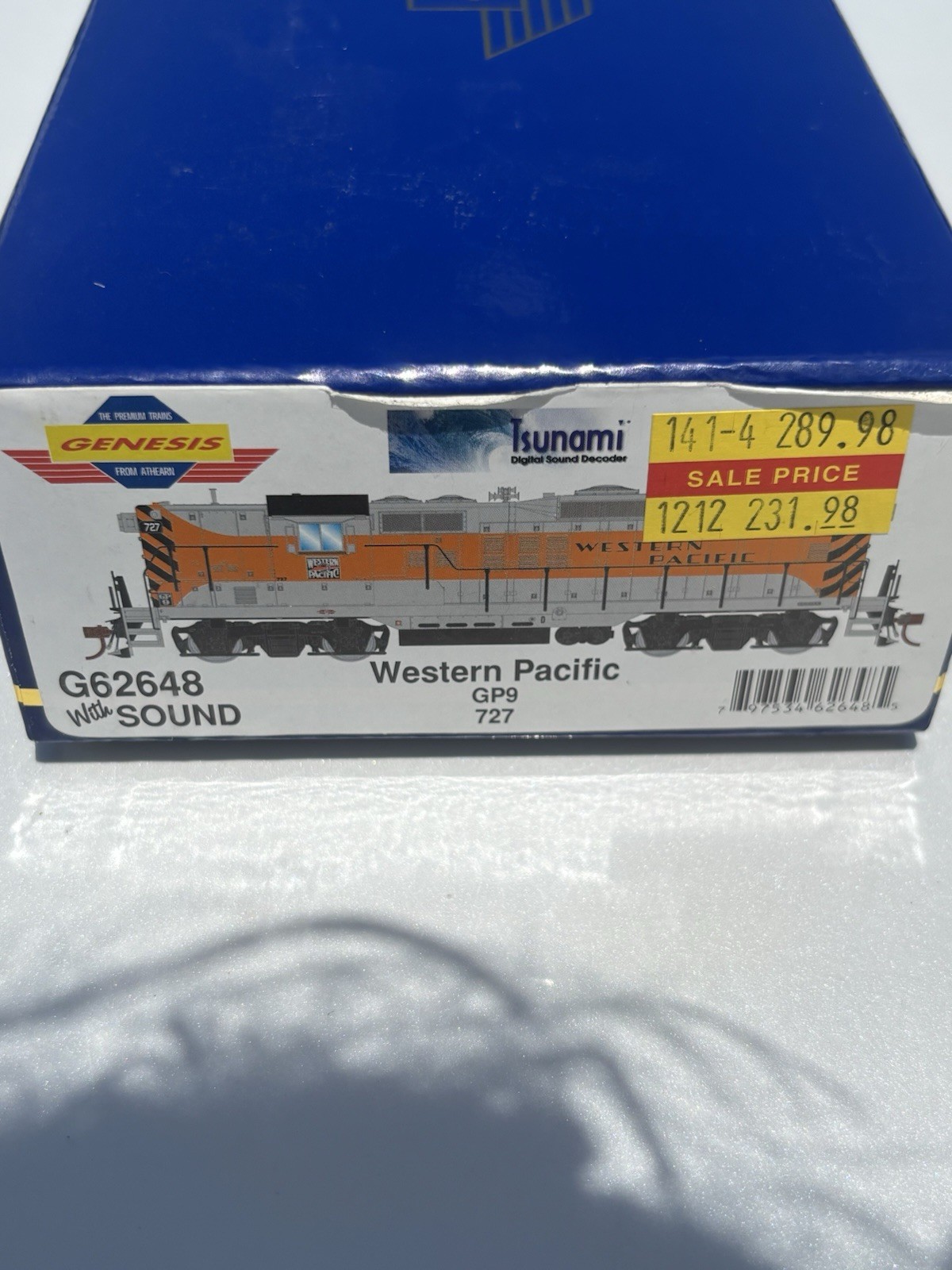 Athearn Genesis HO Western Pacific EMD GP9 #727 Digital/DC Sound Diesel G62648