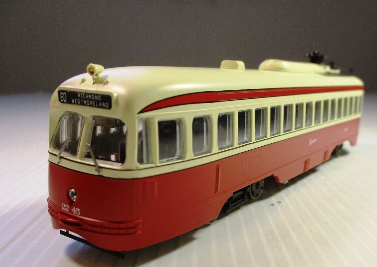 Bowser HO Scale, PCC Car, Philadelphia (SEPTA) Car #2245 TTC Red Scheme.