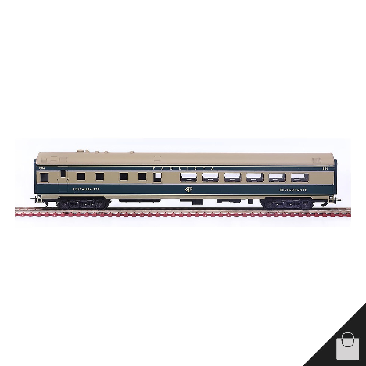 Frateschi 5 Pullman Passenger Cars 2440 Set CPEF Coaches Train Wagons Kit 1:87