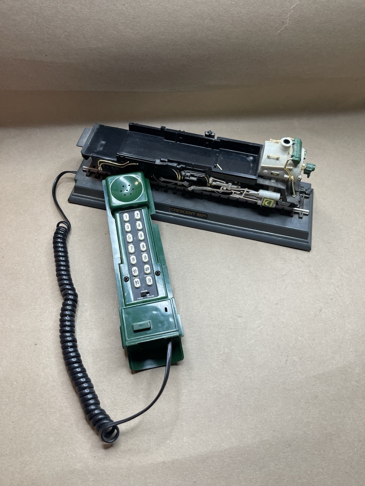 Vintage Crescent Telemania Train 1925 Locomotive Telephone Tested