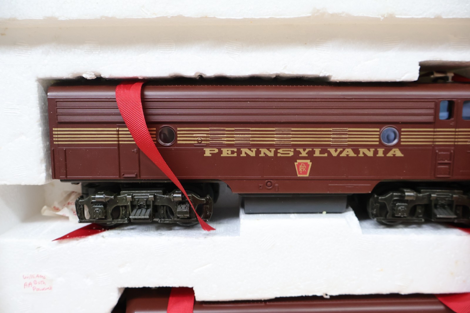 Williams 4305 O Pennsylvania F7 AA Tuscan Red Diesel Locomotives Model 9682 9873