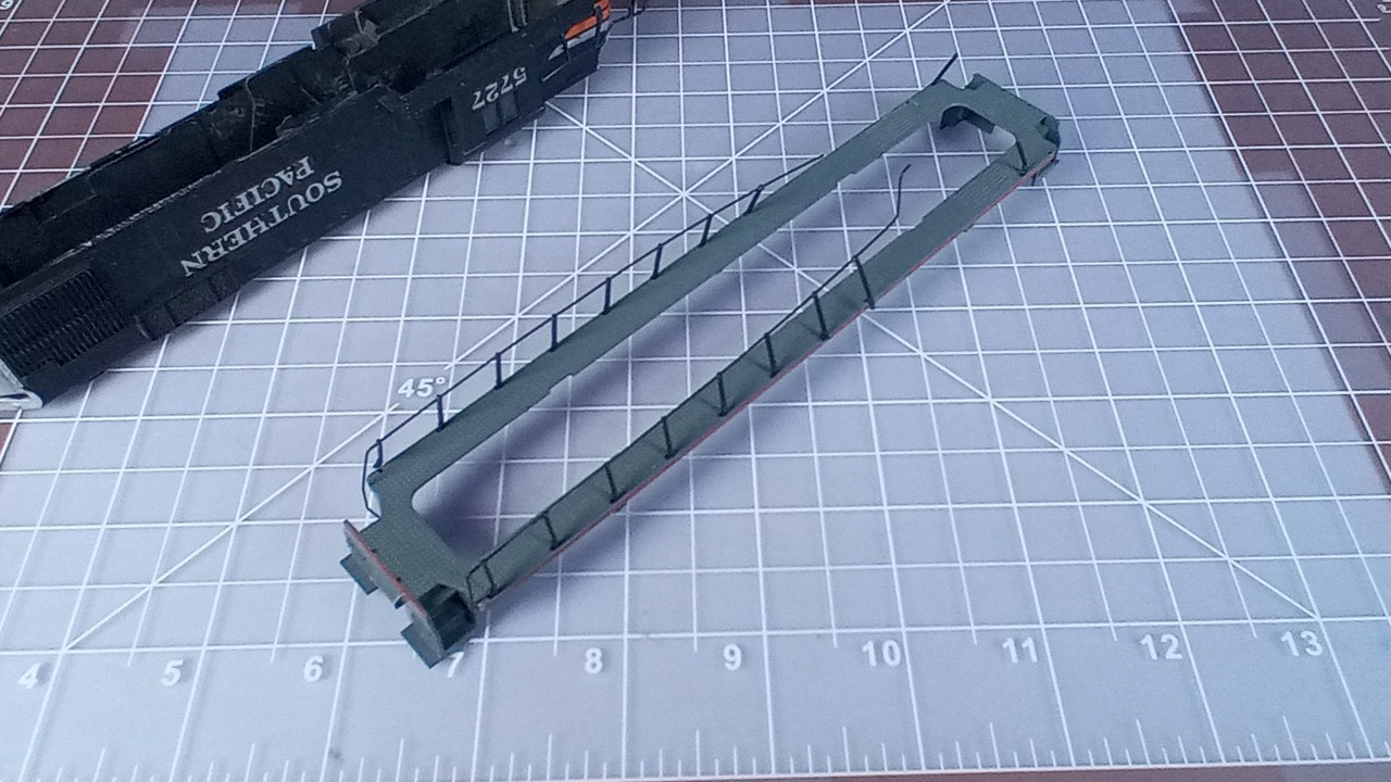 HO SHELL Southern Pacific 5727 missing some railings, cab insert BCK